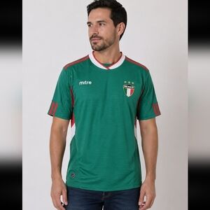 MITRE Mexico Men's Green Futbol Soccer Football M